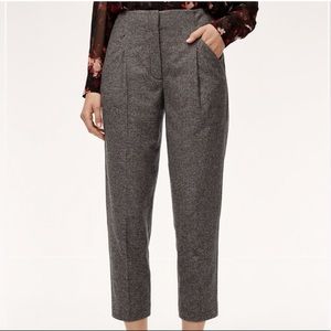 Wilfred wool blend chambray dress pants, size 0.